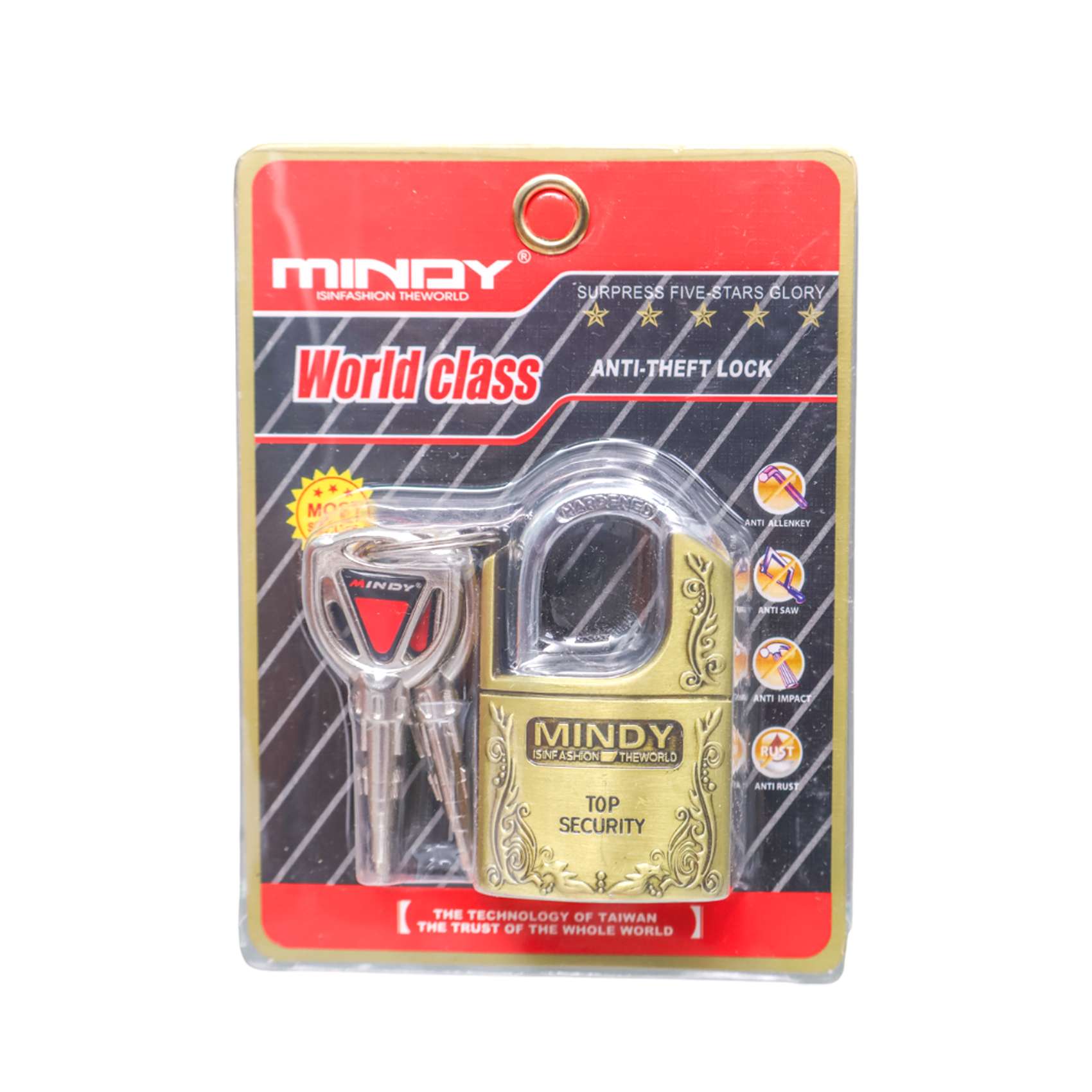 MINDY WORLD/CLASS PADLOCK 40MM