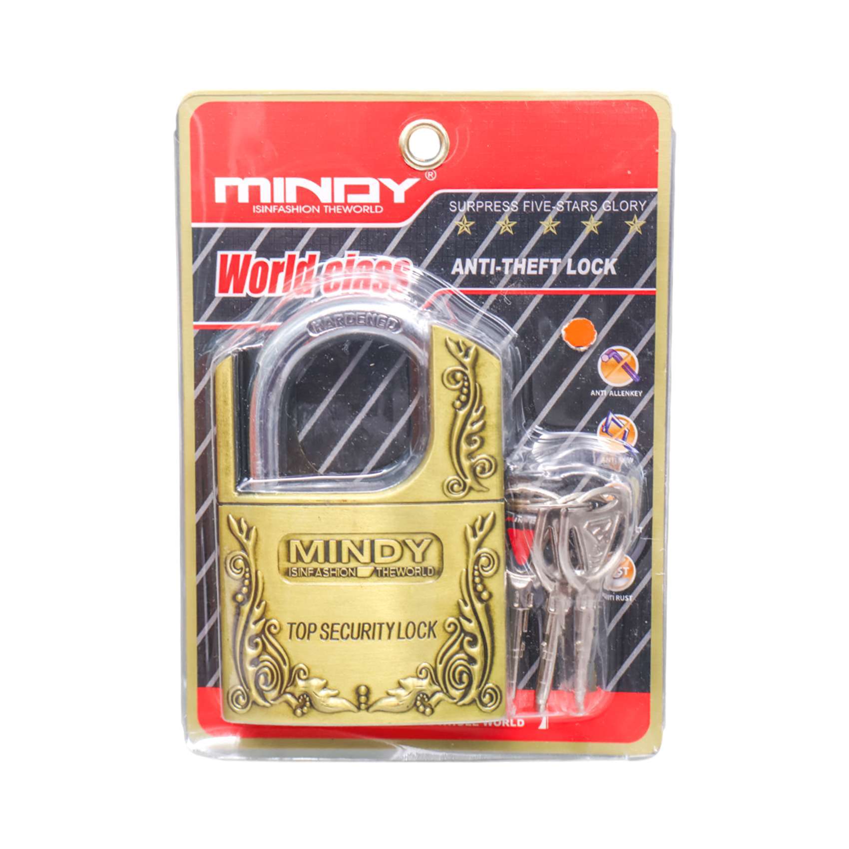 MINDY WORLD/CLASS PADLOCK 70MM