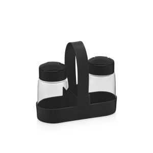 QLUX DROP SPICE SHAKER SET WITH BASE
