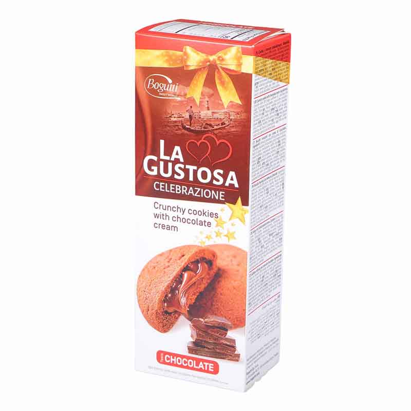 Bogutti L/C Choc Cookie with Cream 150g – Crunchy Chocolate Cookies Filled with Smooth Cream