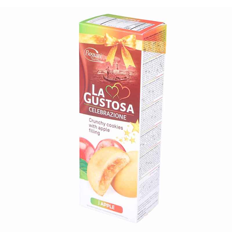 BOGUTTI L/C Cookies with Apple 150g – Crunchy Low-Calorie Biscuits with Real Apple Flavor