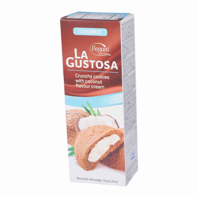 BOGUTTI L/COOKIES WITH COCONUT 150G – Crunchy Coconut Flavored Cookies