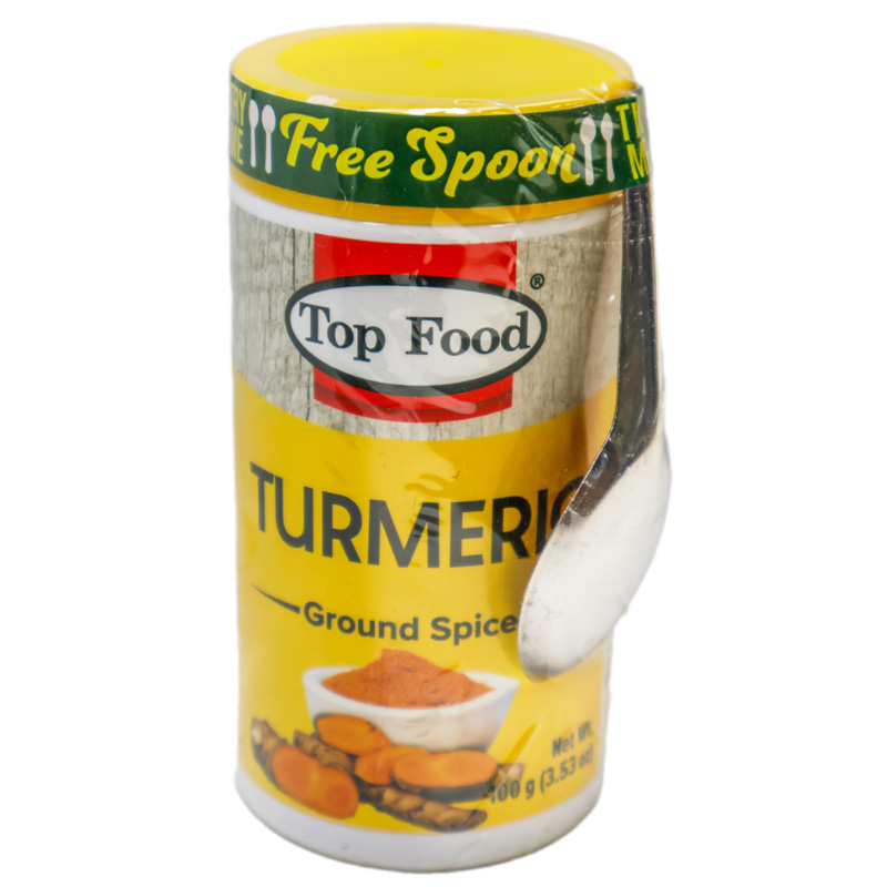 6162005200992 Top Food Turmeric Powder Jar 100g - Image 1