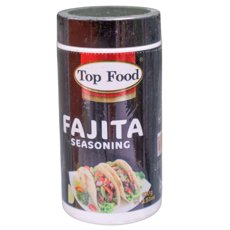 6162005202354_1 Top Food Fajita Seasoning Jar 100g - Image 1