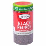Top Food Black Pepper Whole Jar 100g