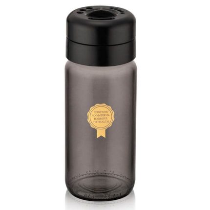 Qlux black pearl glass jar 425 cc