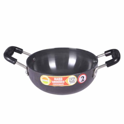 India Gold Deep Kadai 10 Inch – Heavy Duty Non-Stick Cooking Pot