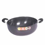 India Gold Deep Kadai 16 – Heavy Gauge Non-Stick Deep Fry Pan | Induction & Gas Compatible | Premium Indian Cookware for Frying, Sautéing & Curry Cooking