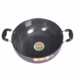 India Gold Deep Kadai 16 – Heavy Gauge Non-Stick Deep Fry Pan | Induction & Gas Compatible | Premium Indian Cookware for Frying, Sautéing & Curry Cooking - Image 3