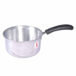 India Gold Aluminum Saucepan with Bakelite Handle – 9 Inch Non-Stick Cooking Pan