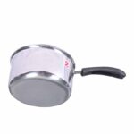 India Gold Aluminum Saucepan with Bakelite Handle – 10 Inch | Durable Non-Stick Cooking Pan