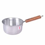 India Gold ALM Saucepan with Wooden Handle – 9-inch Premium Cooking Pan