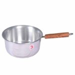 India Gold Almn Saucepan WoodenHandle 11