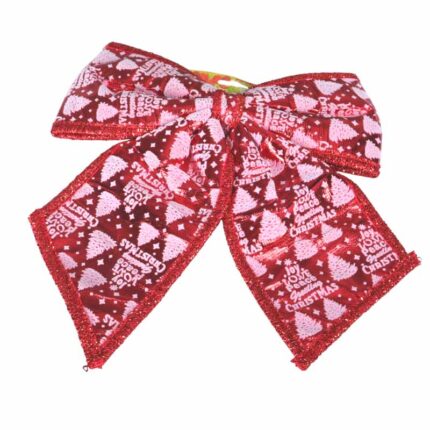 CHRISTMAS PRINTED BOWKNOT JL240218