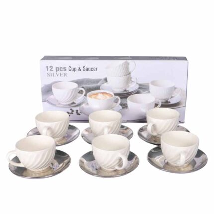 DIVA Cup & Saucer Plain 6PC Set