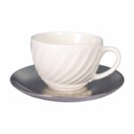 Diva Cup & Saucer Plain 6PC Set - Image 4