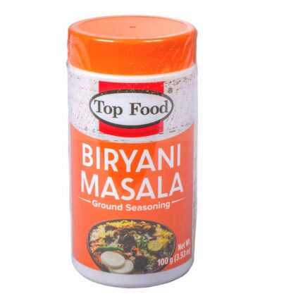 TOP FOOD Biryani Masala Jar 100gm – Premium Aromatic Spice Blend for Authentic Biryani Flavor