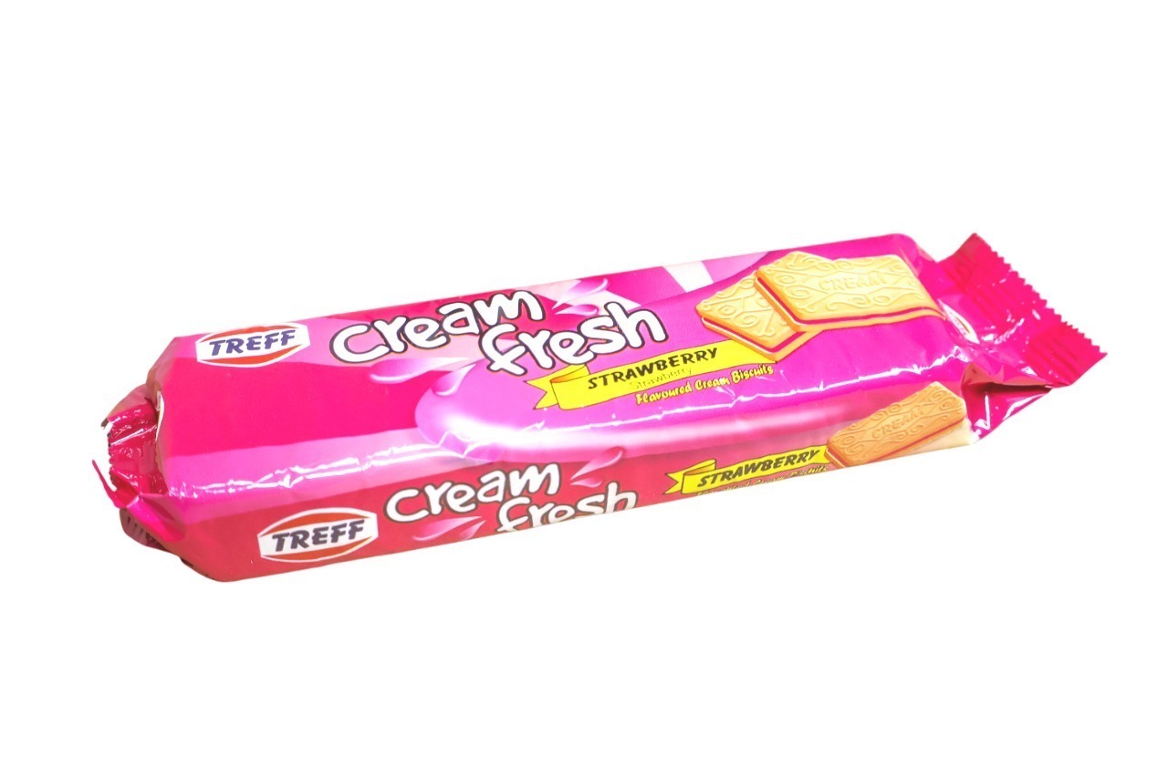 TREFF CREAM FRESH BISCUIT STRAWBERRY 90G