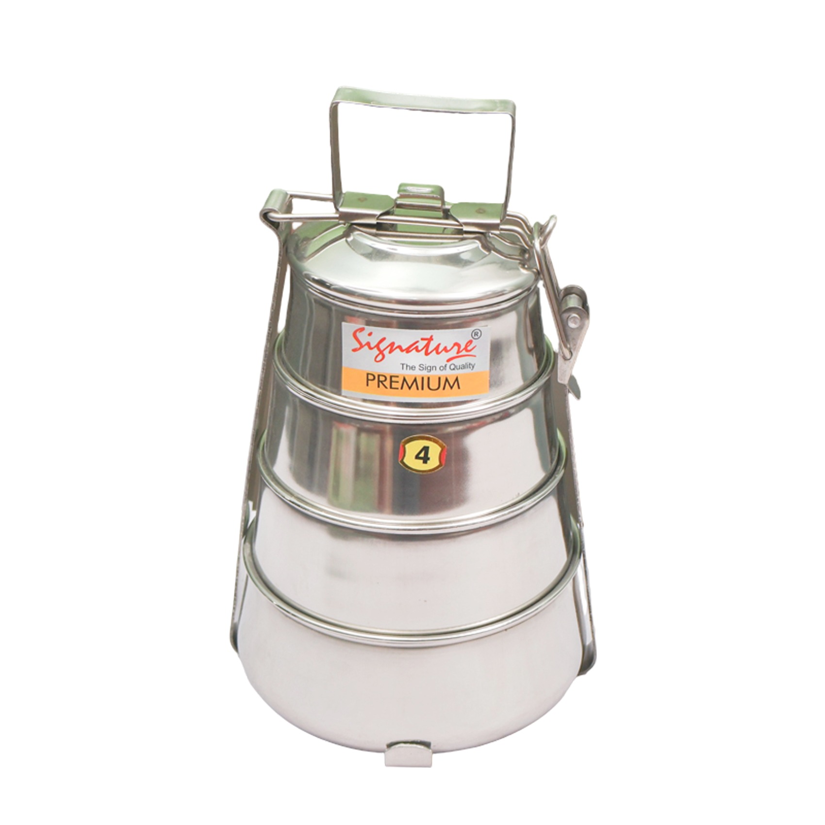 SIGNATURE SS PYRAMID TIFFIN 4 TIER