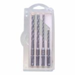 INGCO 4PCS Hammer Drill Bits Set – High-Speed Tungsten Carbide Masonry Bits for Concrete, Brick & Stone