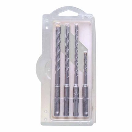 INGCO 4PCS Hammer Drill Bits Set – High-Speed Tungsten Carbide Masonry Bits for Concrete, Brick & Stone