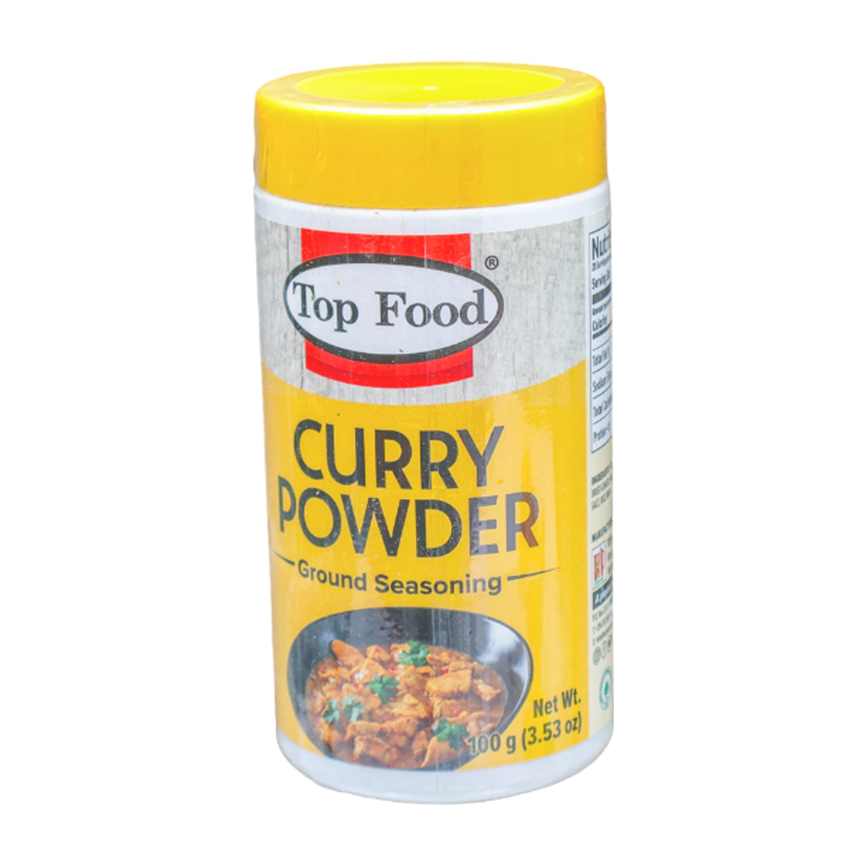 TOP FOOD CURRY POWDER JAR 100GM
