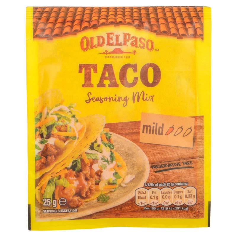 IMG_6231 Old El Paso Taco Seasoning Mix 25g - Image 1