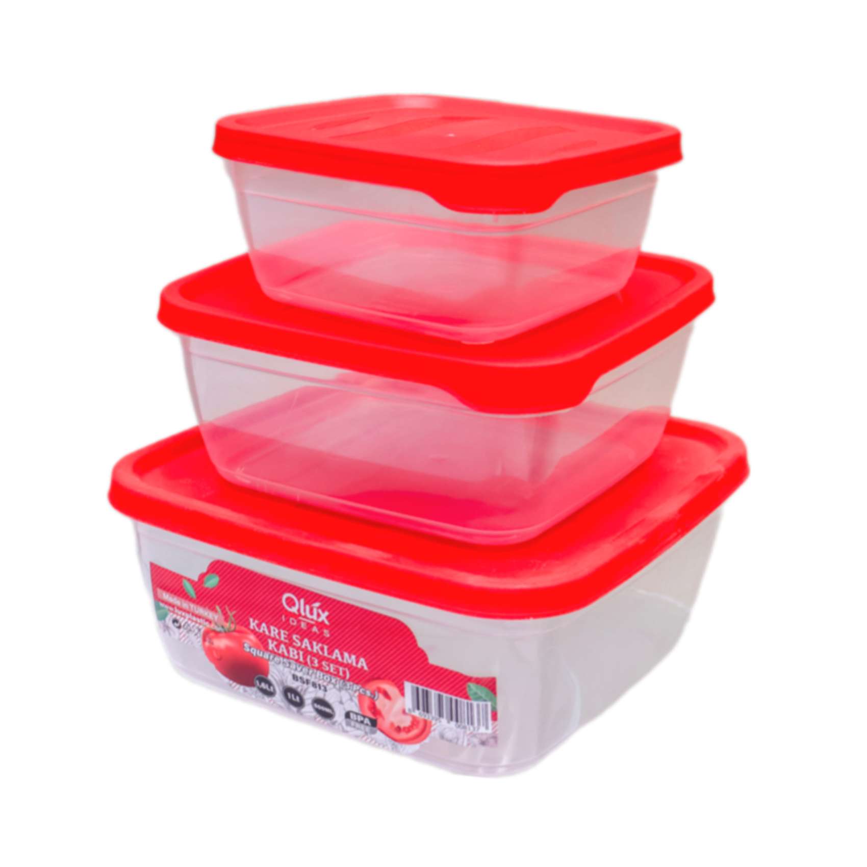 QLUX SQUARE SAVER BOX 3 PCS