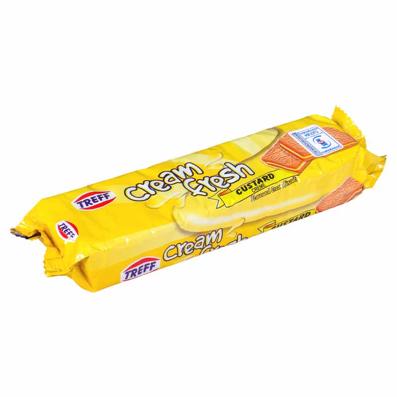 TREFF CREAM FRESH BISCUIT CUSTARD 90G