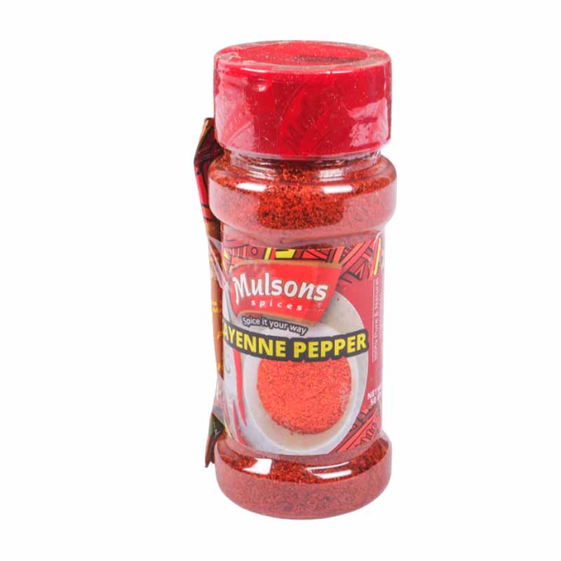 Mulsons Cayenne Pepper 50g – Pure Ground Red Chili Spice for Cooking, Seasoning & Flavor Boost