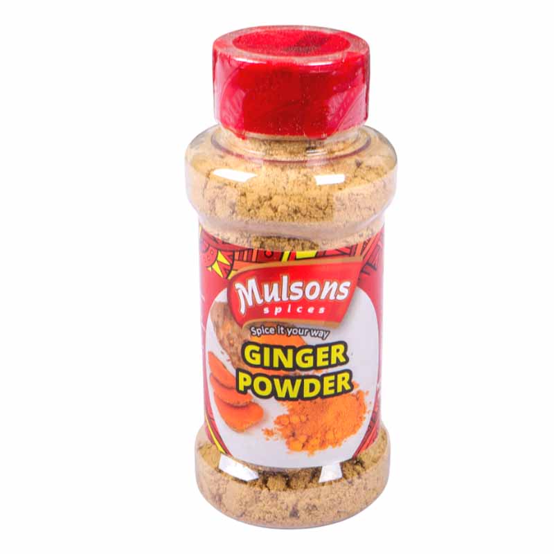 MULSONS Ginger Powder 100g – Pure Natural Dried Ginger Spice for Cooking, Baking, Tea & Health Benefits