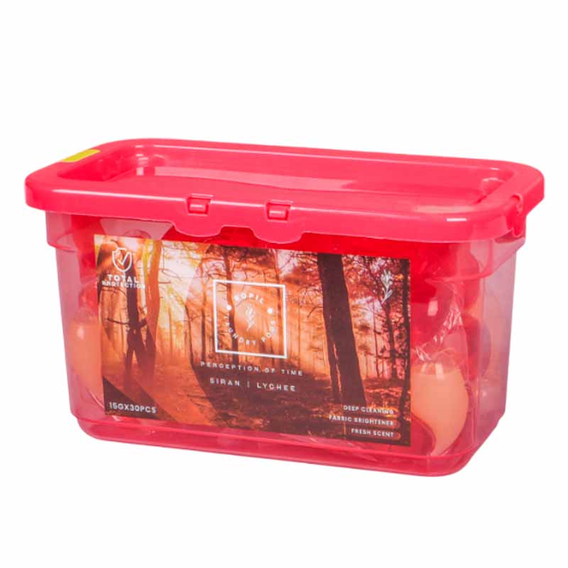 ROPIL Laundry Pods Lychee 450g – Deep Clean, Long-Lasting Fresh Lychee Fragrance, Stain Removal & Fabric Care