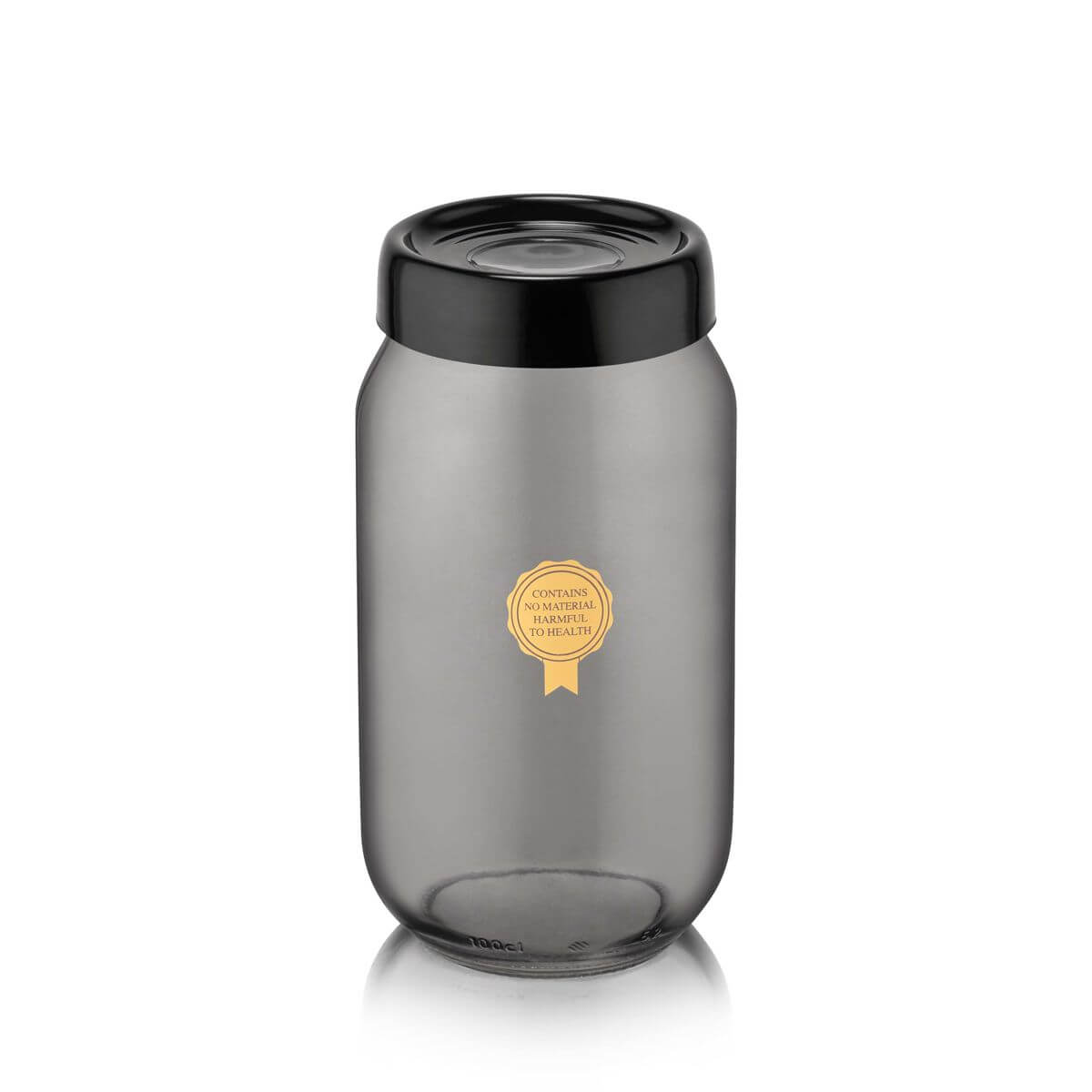 Qlux black pearl glass jar 1000Cc