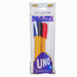 Uno Fine Tip Ballpen 3Pack Assorted 402-5