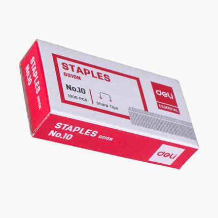 DELI E0010N Staples No.10 – 1000 Pieces | High-Quality Office & Home Stapler Refills