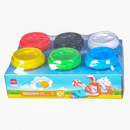 DELI EH700 Plasticine 6-Color Pack (336g) – Soft, Non-Toxic Modelling Clay for Kids, School & Art Projects