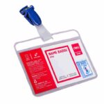 DELI E5752 PVC Name Badge Horizontal