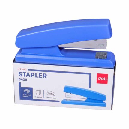 DELI E0425 Stapler – Blue | Durable Office & Home Stapler for Efficient Paper Binding