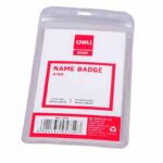 DELI E5759 PVC Vertical Name Badge