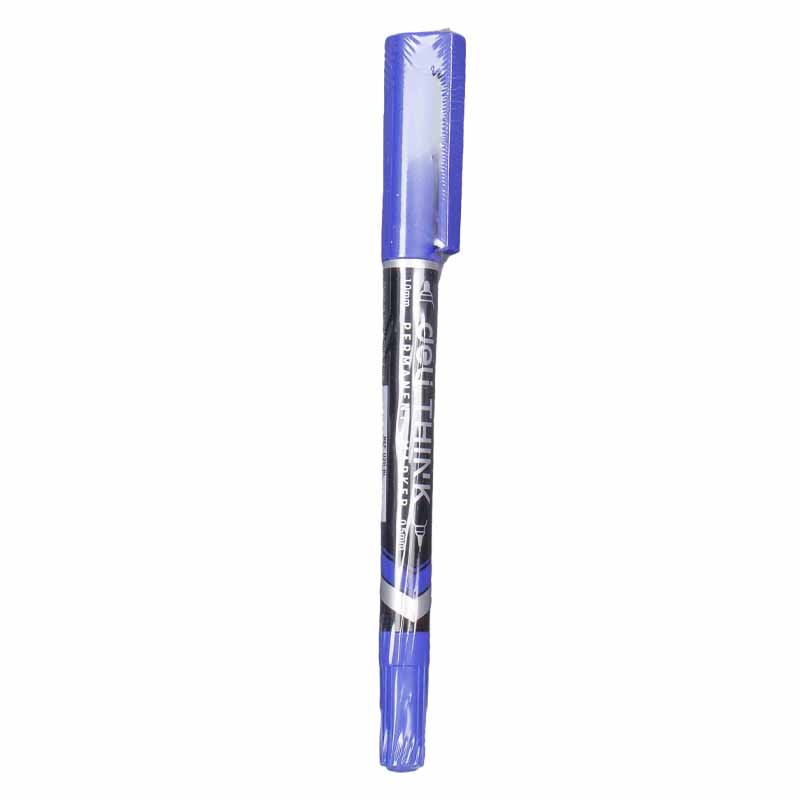 IMG_1837 Deli Double-Tip Prmanent Marker Blue - Image 1