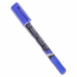 Deli Double-Tip Prmanent Marker Blue - Image 2