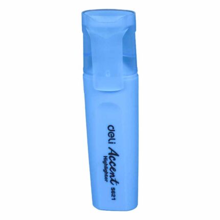 DELI S621 Accent Highlighter - Blue | Bright, Smooth, Long-Lasting Marker