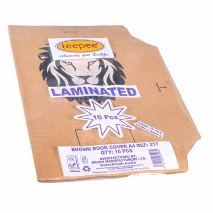 TEEPEE A4 Laminated Brown Book Cover