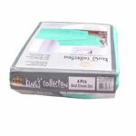 HL bed sheet 4-piece plain cotton set – king size 90x100 cm - Image 2