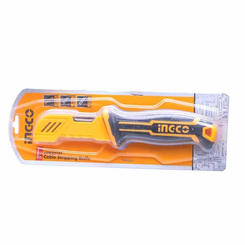 INGCO Cable Stripping Knife HPK8210 – Professional Electrical Wire & Cable Stripping Tool INGCO Cable Stripping Knife HPK8210 – Professional Electrical Wire & Cable Stripping Tool