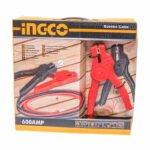 INGCO Booster Cable HBTCP6008 – Heavy Duty 600A Jump Start Cables with Insulated Clamps for Cars, SUVs & Trucks