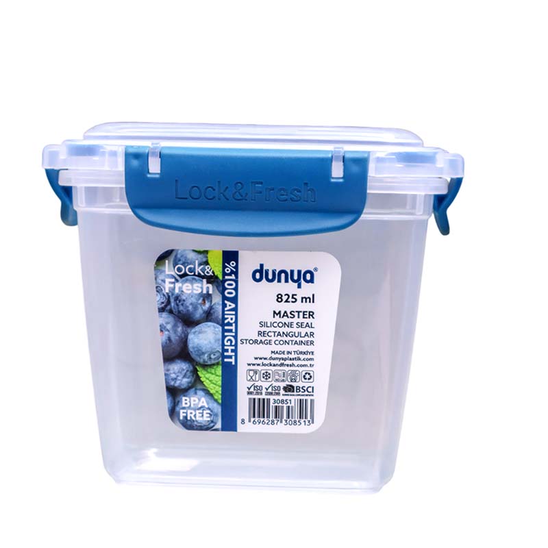 DUNYA 825ML Storage Container #30851 – Airtight & Durable Kitchen Storage Box DUNYA 825ML Storage Container #30851 – Airtight & Durable Kitchen Storage Box