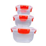 DUNYA 3-Piece Storage Container Set #30871 | Airtight Plastic Food Storage Containers
