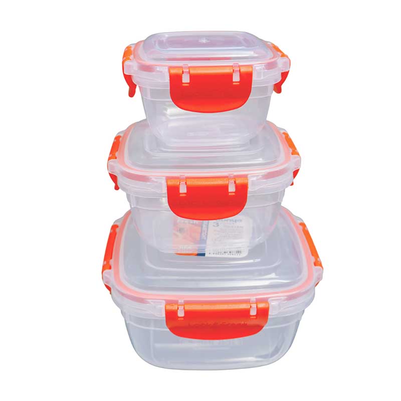 DUNYA 3-Piece Storage Container Set #30871 | Airtight Plastic Food Storage Containers DUNYA 3-Piece Storage Container Set #30871 | Airtight Plastic Food Storage Containers