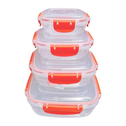 DUNYA 4PC Storage Container Set #30827 – Airtight Food Storage Containers for Kitchen & Pantry Organization